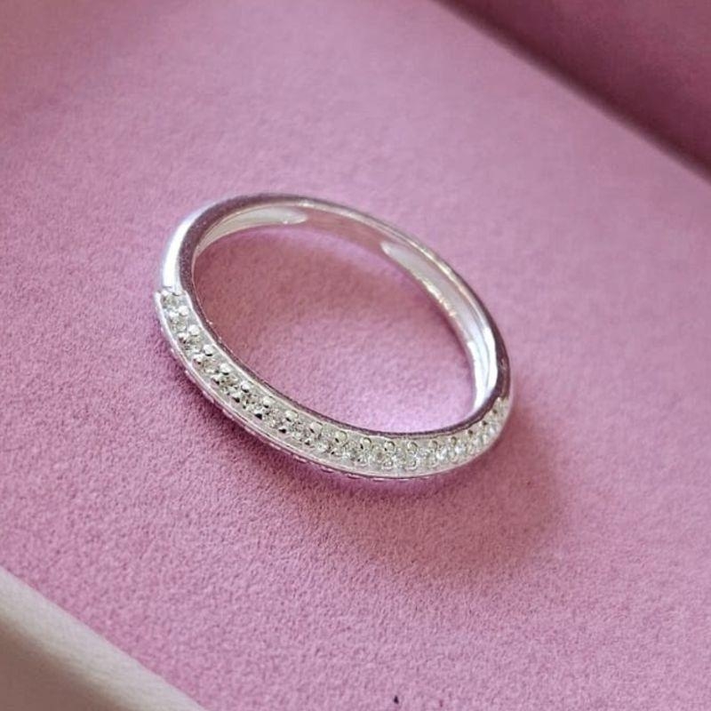 Anel Aparador Duplo Prata