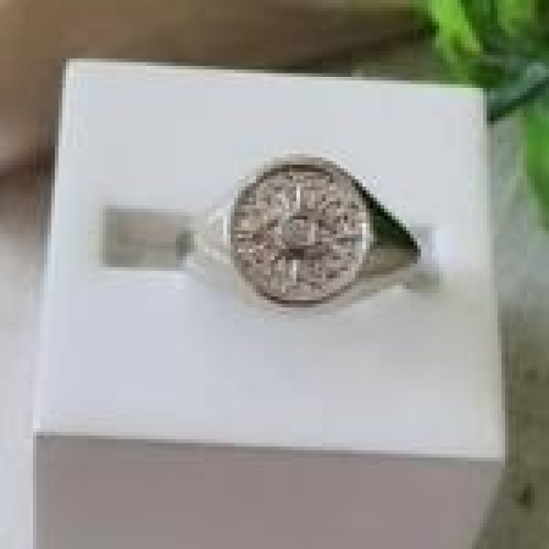 Anel Chapa com Olho Grego Dedinho