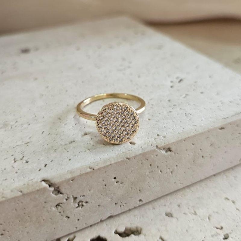 Anel Chuveiro Cravejado Gde