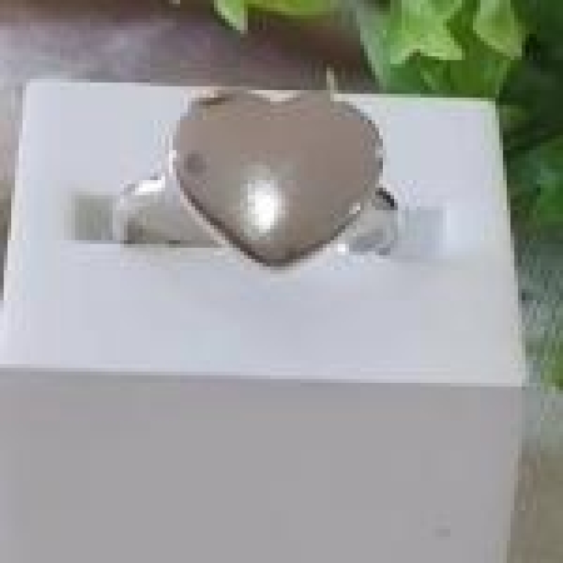 Anel Coração Chapa 