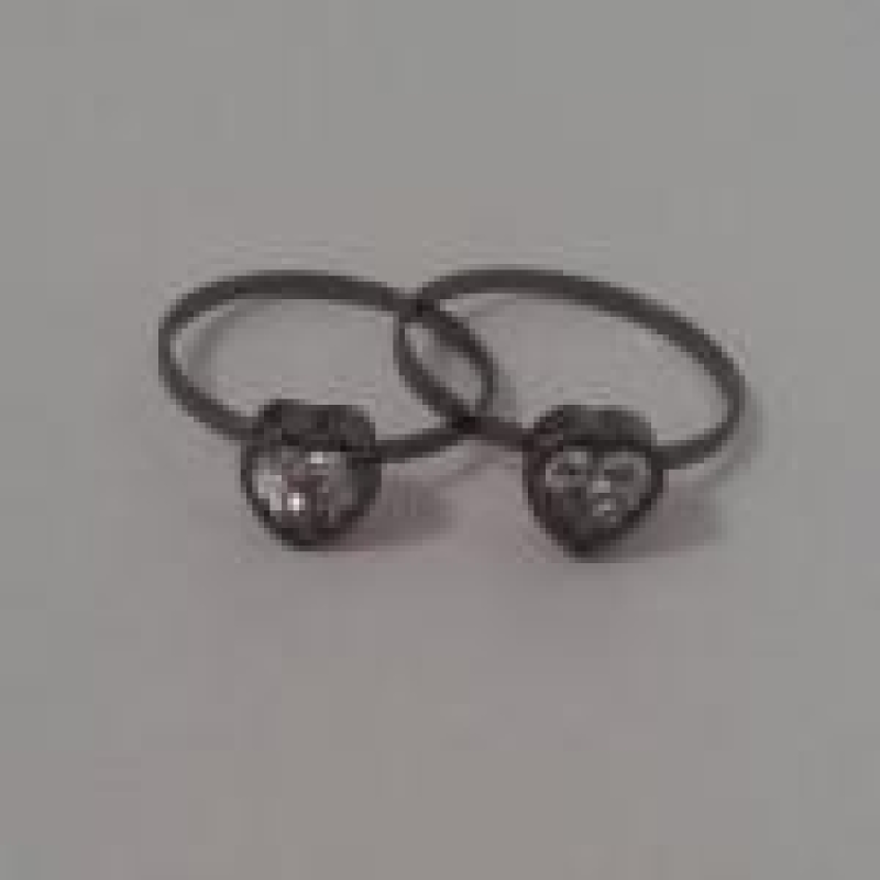 Anel Coração de Zirconia G