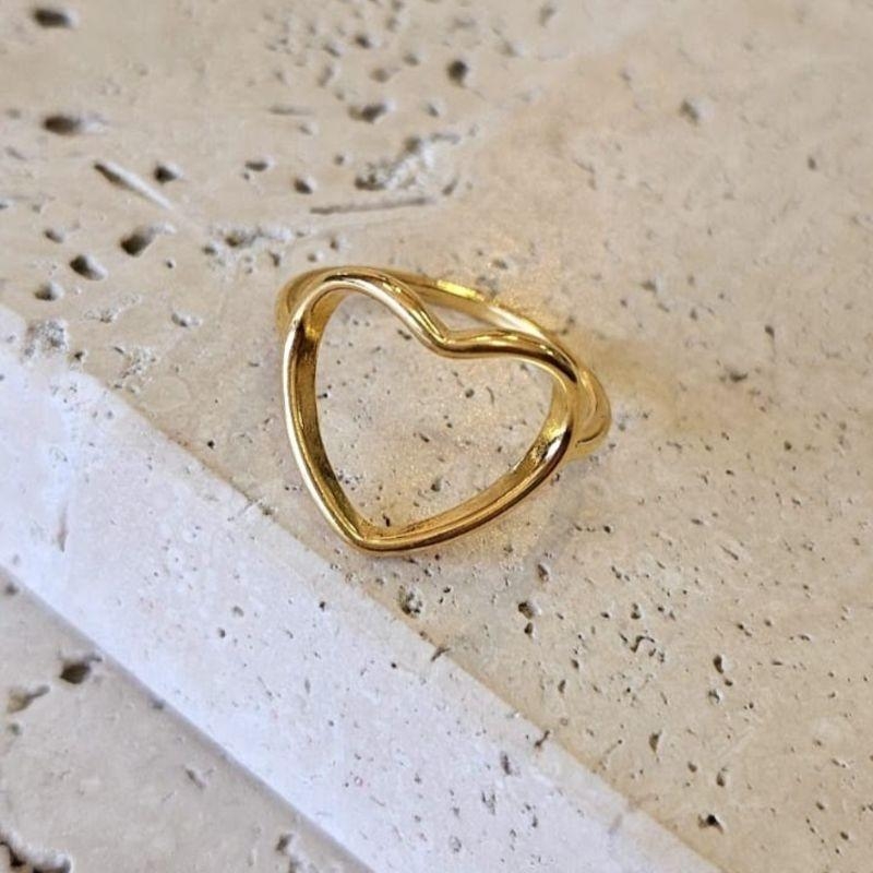 Anel Coração Gde Vazado