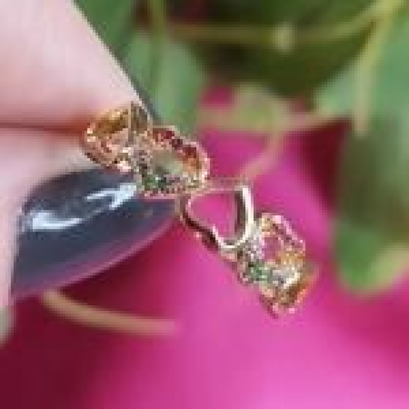 Anel Corações Vazados Liso e Zirconia Colors 