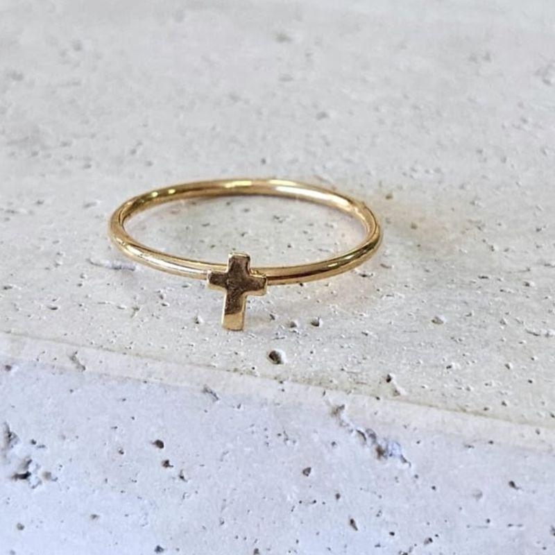 Anel Crucifixo Pequeno