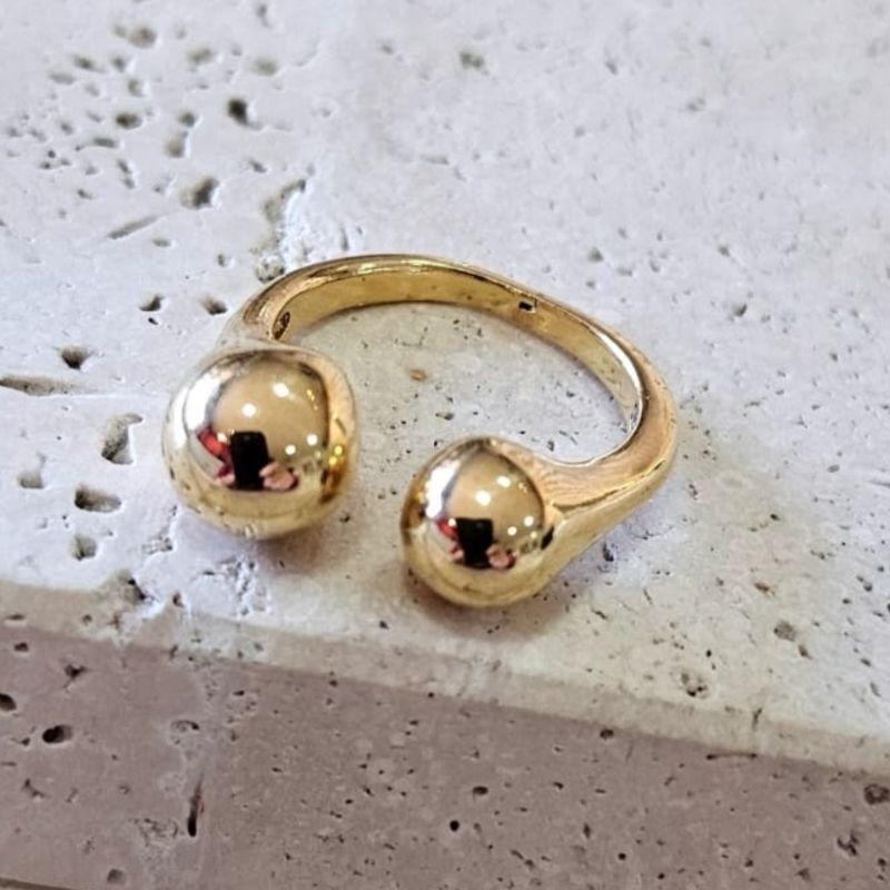 Anel Duas Pontas Aro Aberto