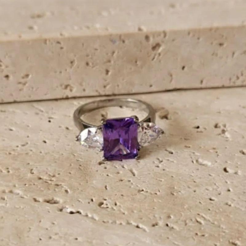 Anel Pedra Ametista n19