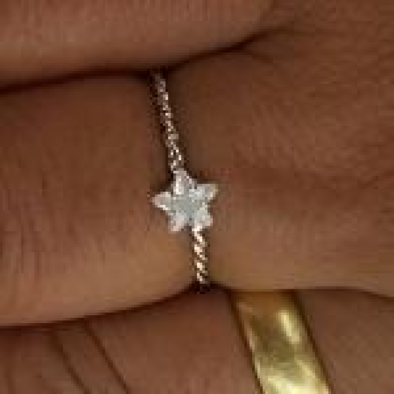 Anel Torcido Zirconia Estrela R