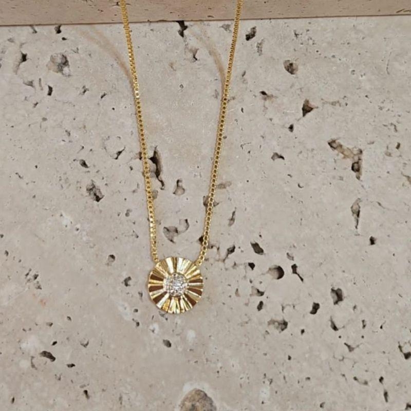 Gargantilha Mini Girassol 40+5cm