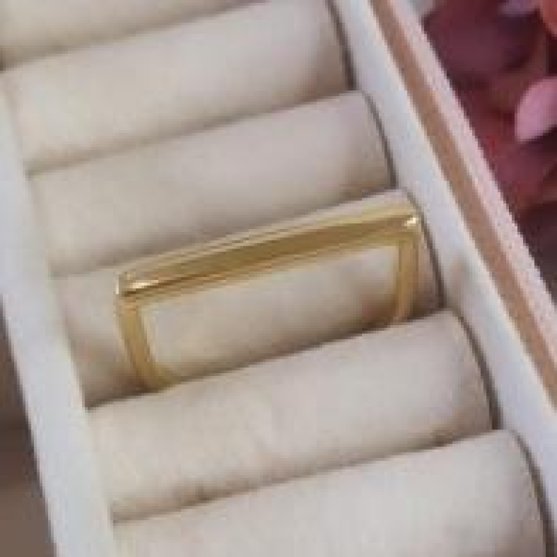 Anel Arredondado Reto Grosso