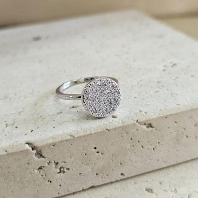 Anel Chuveiro Cravejado Gde