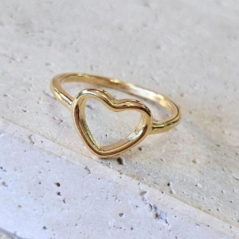 Anel Coração Vazado