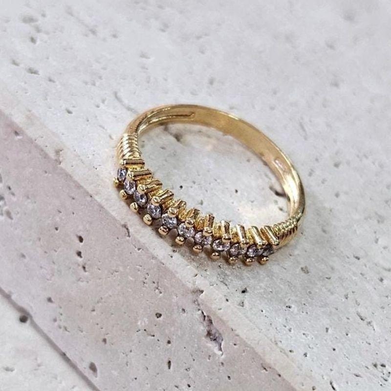 Anel Meia Aliança Molinha