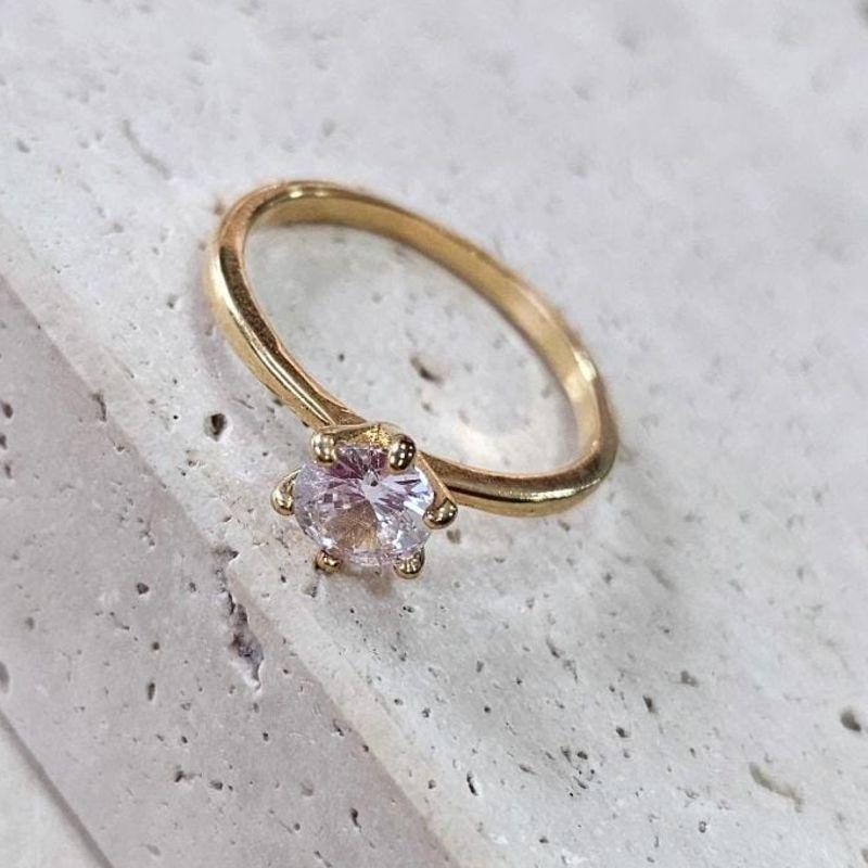 Anel Solitário 8mm Gde