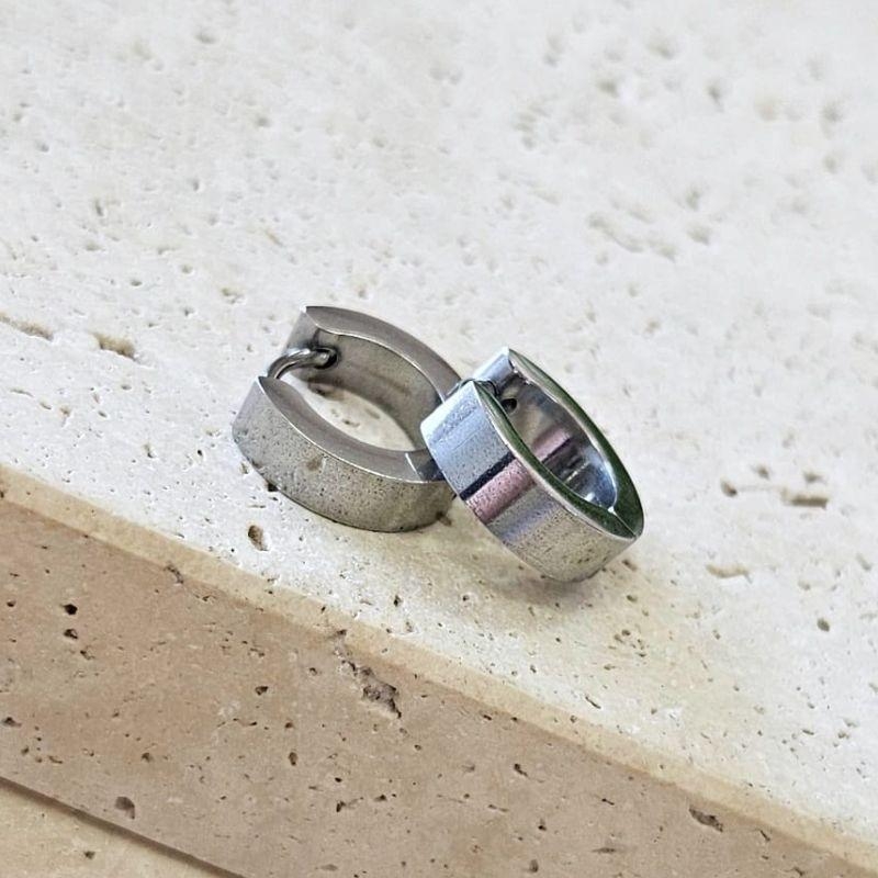 Brinco Argola 4mm em Aço Inox