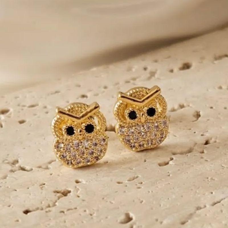 Brinco Coruja Cravejada