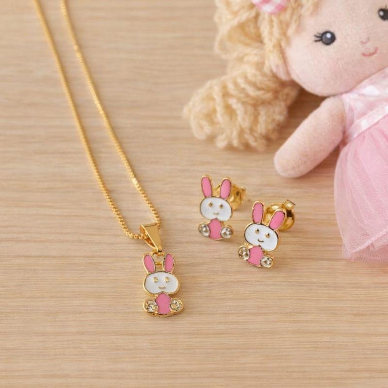 Conjunto Coelho com Resina 40cm