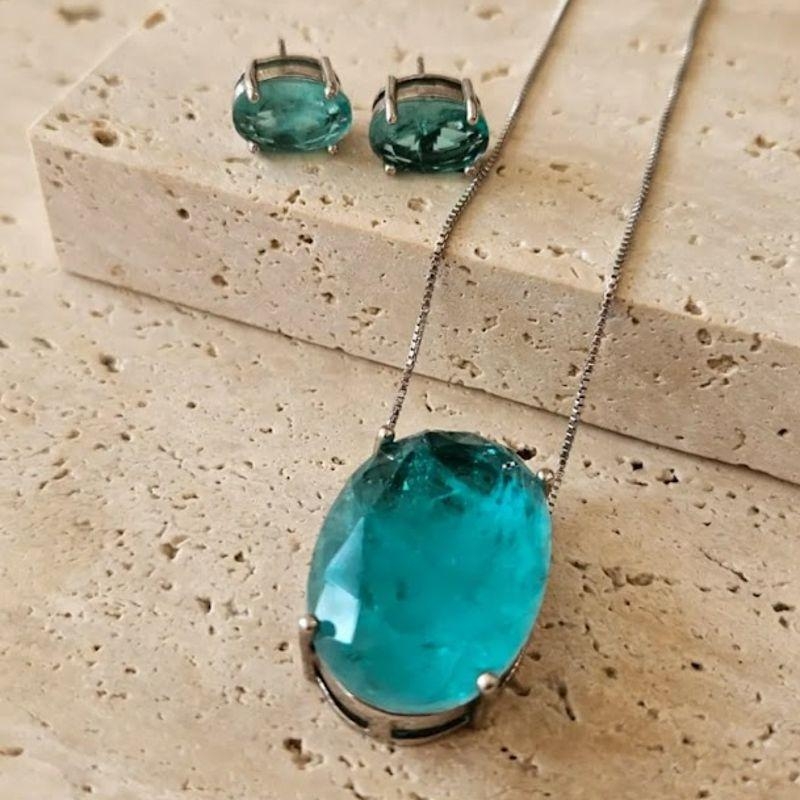 Conjunto Pedra Fusion Oval 45cm