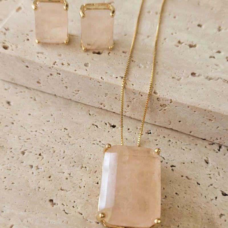 Conjunto Pedra Fusion Retangular 50cm Off