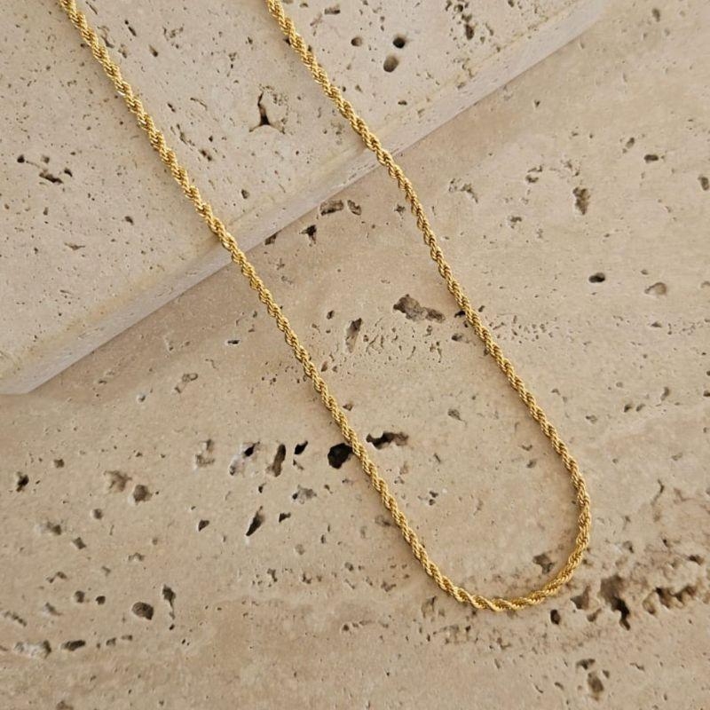 Corrente Cordão Baiano 2mm 45cm