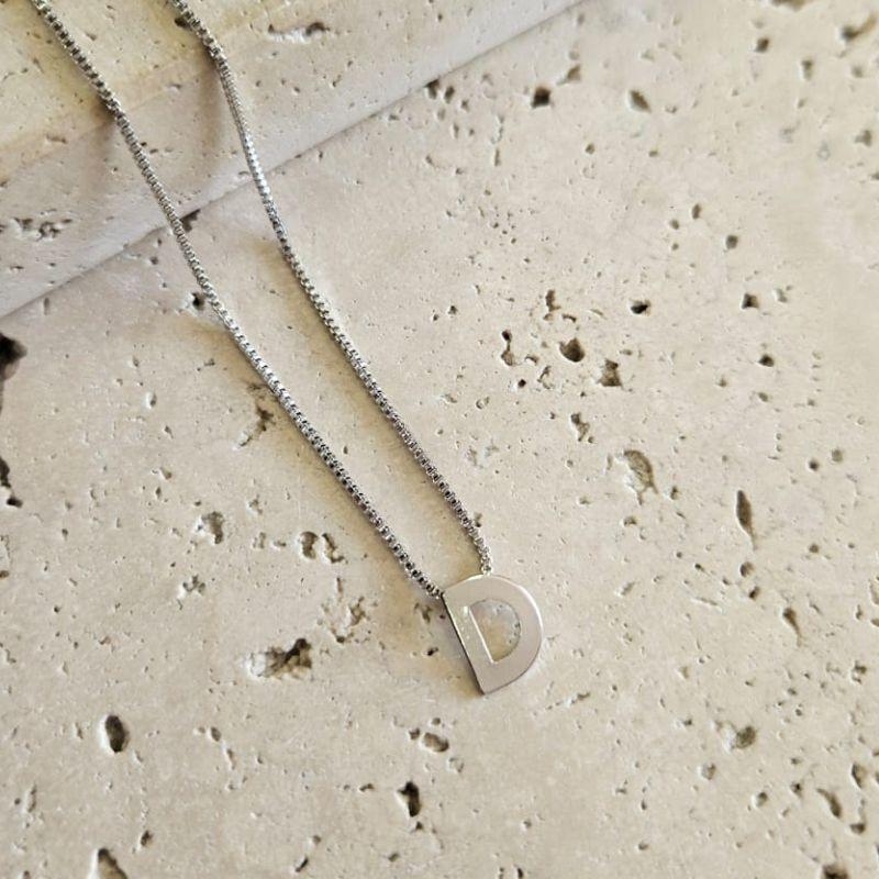 Gargantilha Letra D Mini 45cm