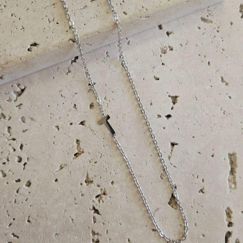 Gargantilha Letra T Tranversal 50cm