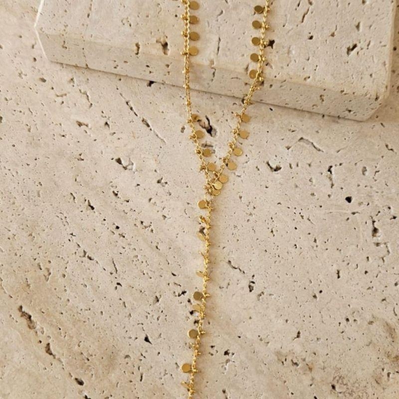 Gravatinha Bolinhas Amassadas 40cm