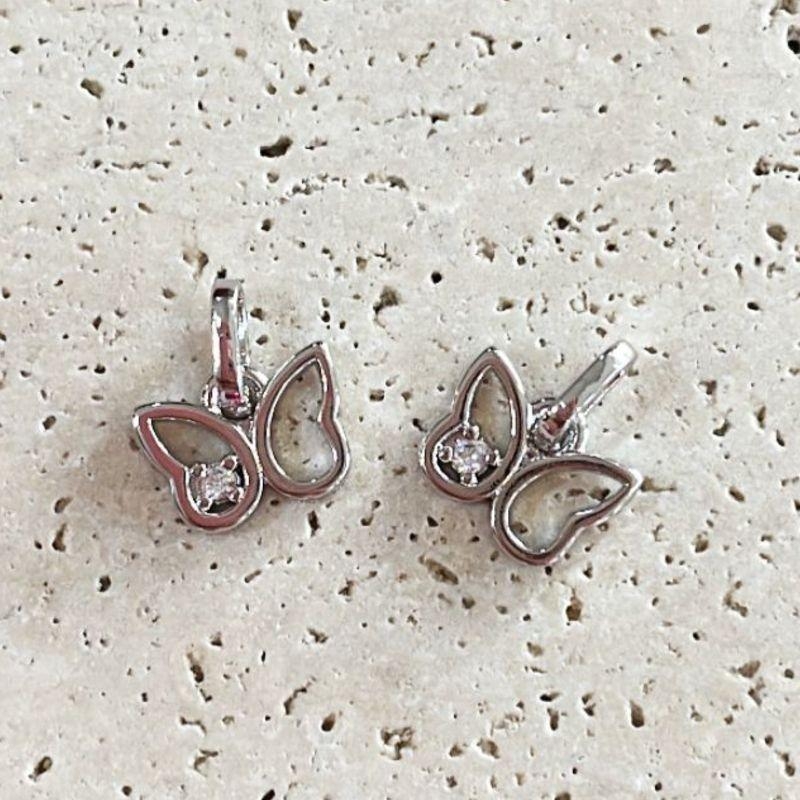 Pingente Borboleta Mini Cristal 1cm