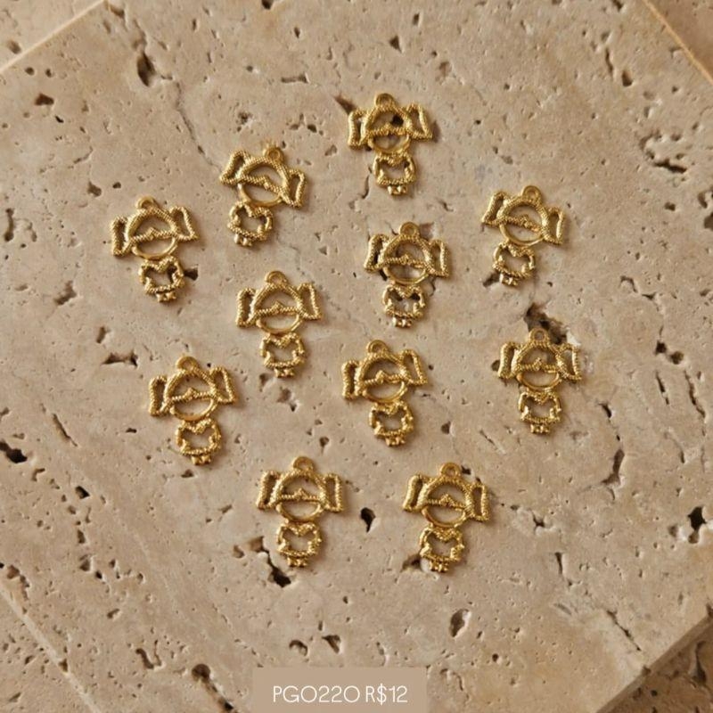 Pingente Menina p/ Montagem (1,1x1,0cm)