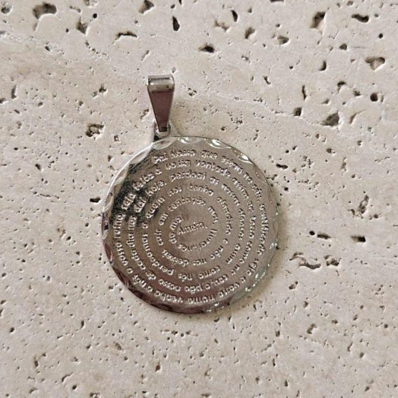 Pingente Pai NossoDiamantado 2,8cm