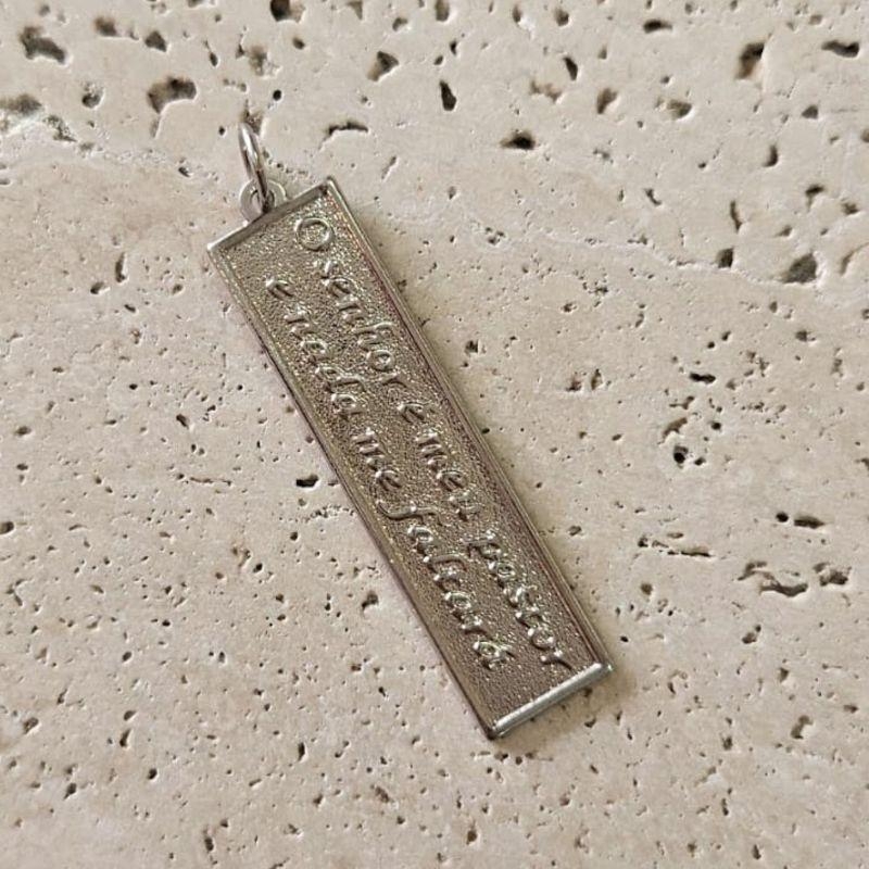 Pingente Placa Salmos 23 (3,5x0,9cm)