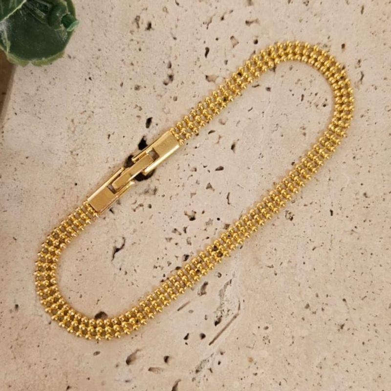 Pulseira Corrente Bolinhas