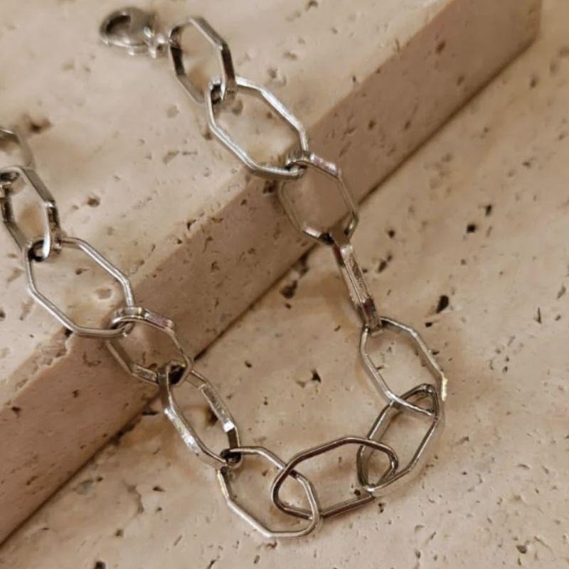 Pulseira Elo Hexagonal R