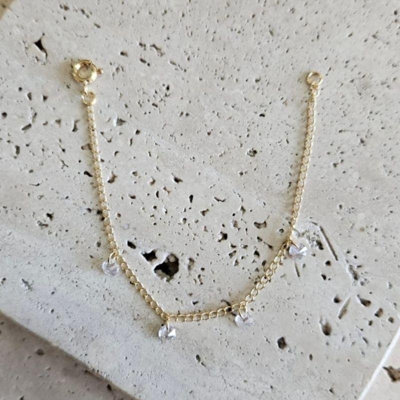 Pulseira Infantil Zirconias Penduradas 14