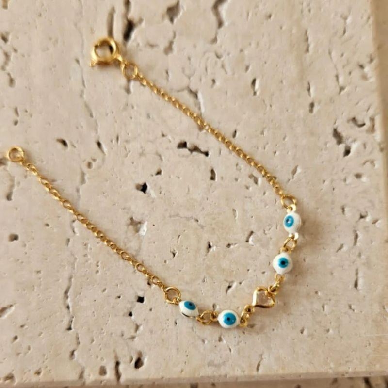 Pulseira Infantil Olho Grego 15cm