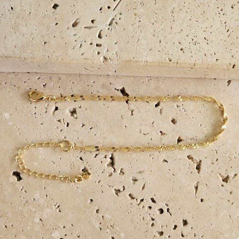 Pulseira Singapura Fina 18cm