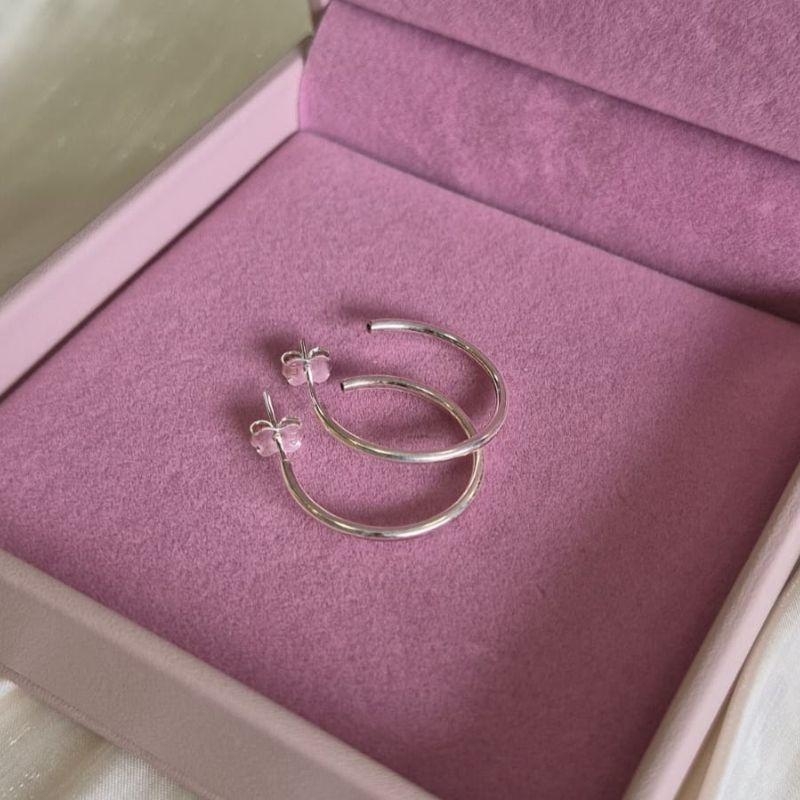 Brinco Argola Lisa 2,3cm Prata