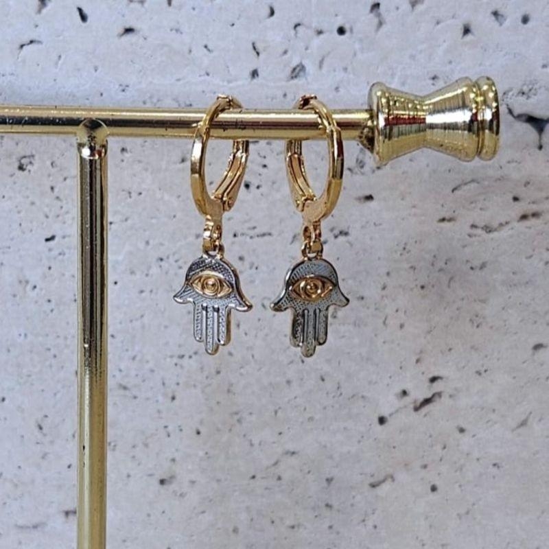 Brinco Argola Mão de Fatima