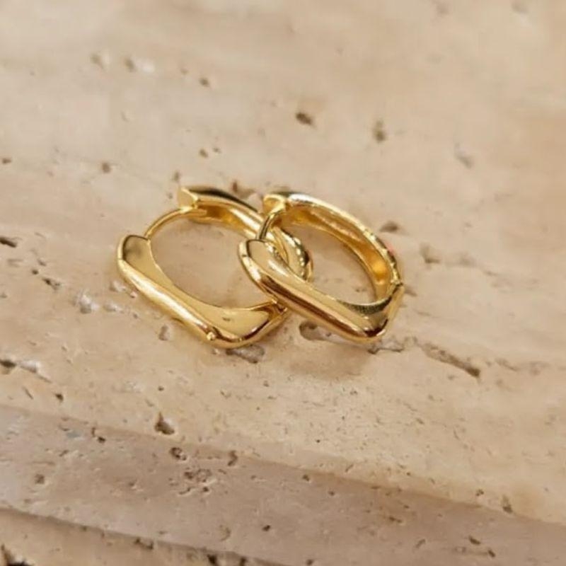 Brinco Argola Quadrada Grande