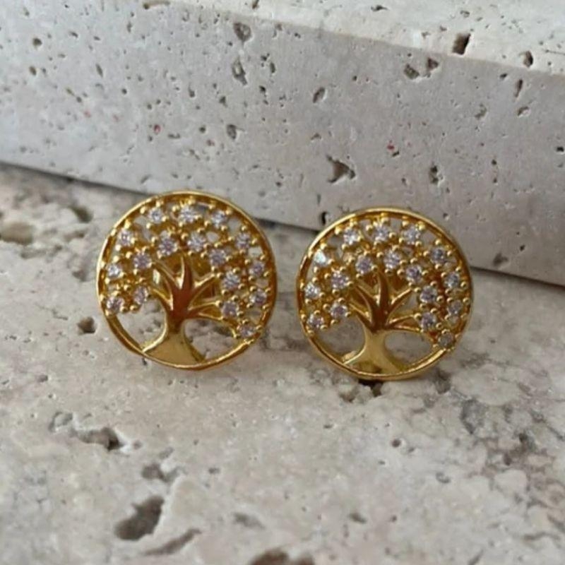 Brinco Arvore da Vida c/ Zirconia