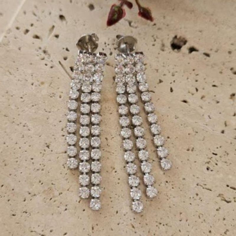 Brinco Franja Riviera Cristal