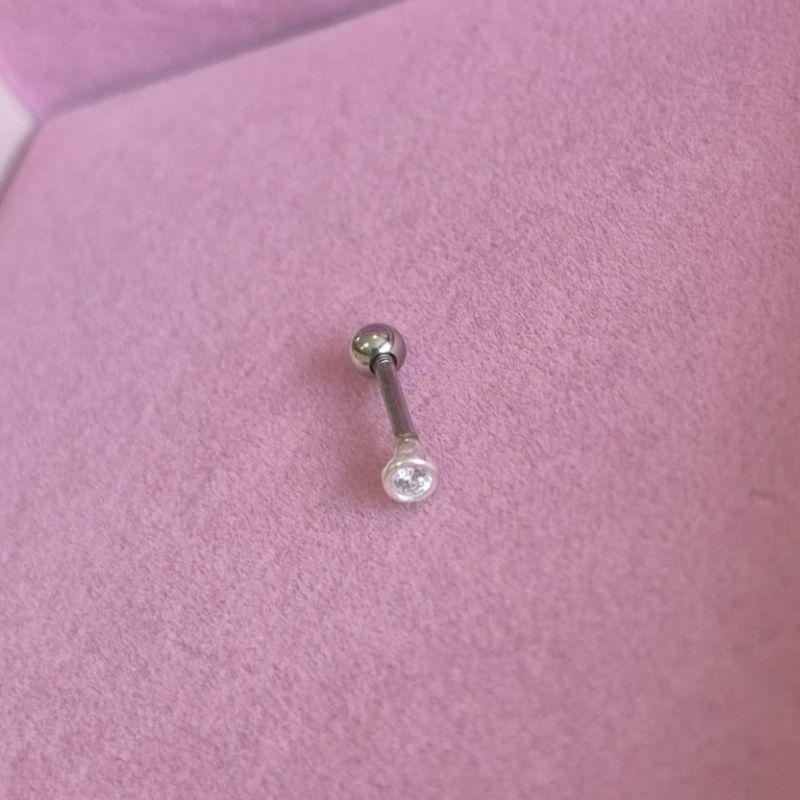 Piercing Ponto de Luz Cravação Inglesa 2mm