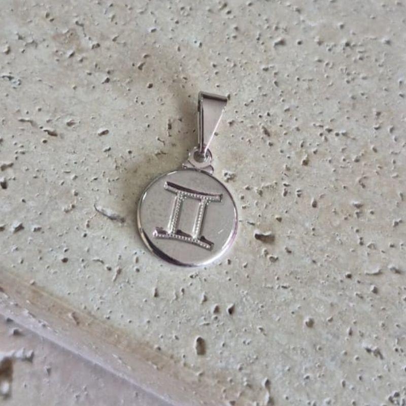 Pingente Signo Gemeos 1cm