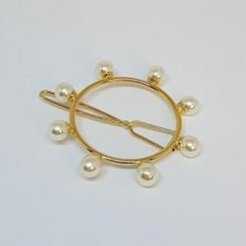 Presilha Aro com Pérolas