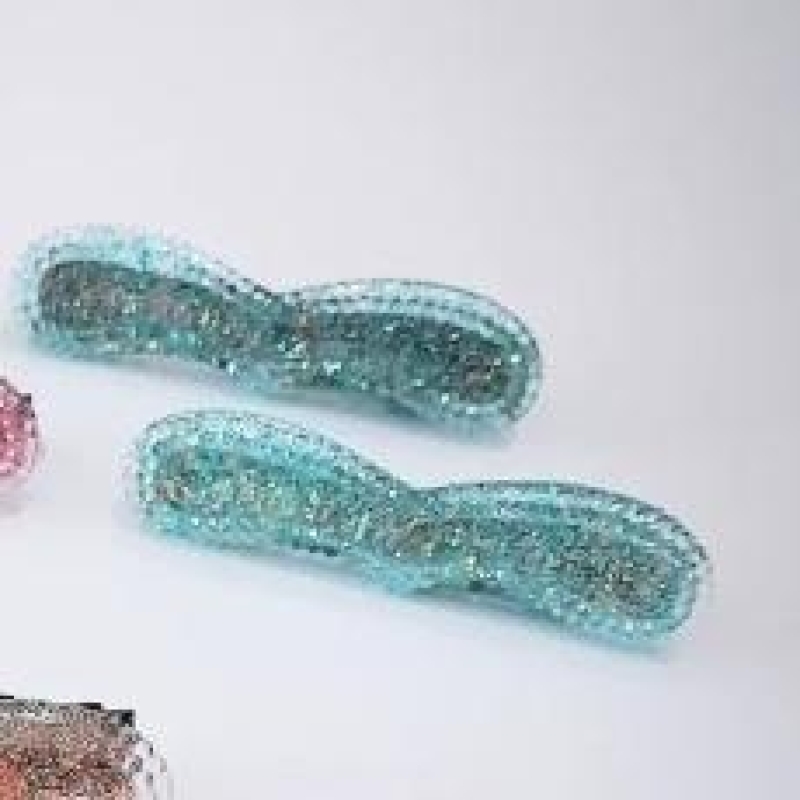 Presilha Bico de Pato Dupla com Glitter