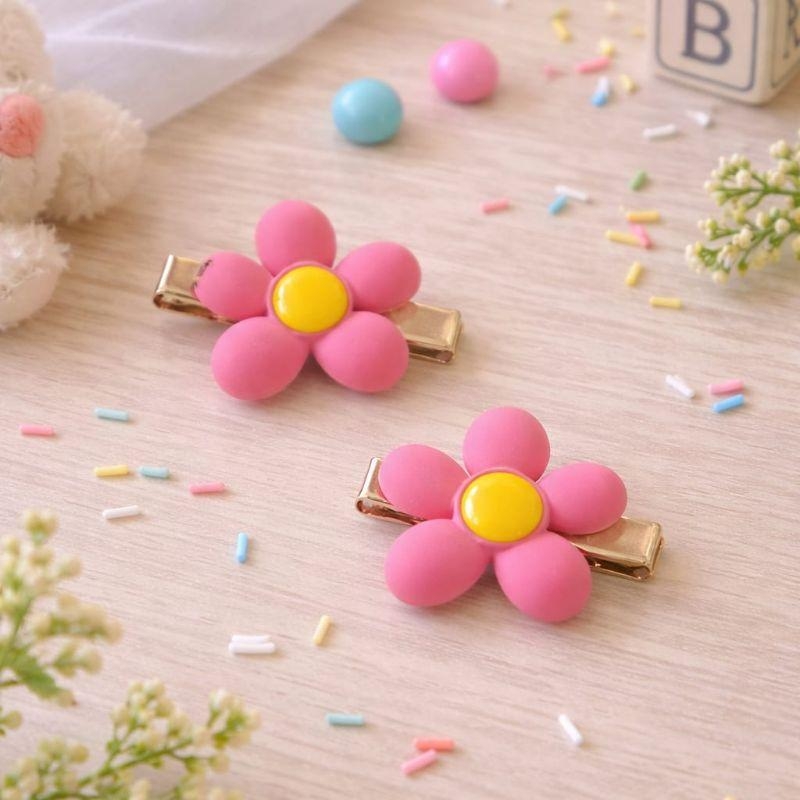 Presilha Bico de Pato Flor Par