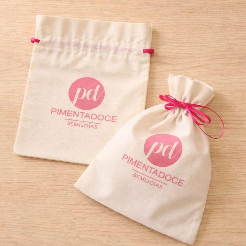 Saco de Tecido Tiara/Porta joias