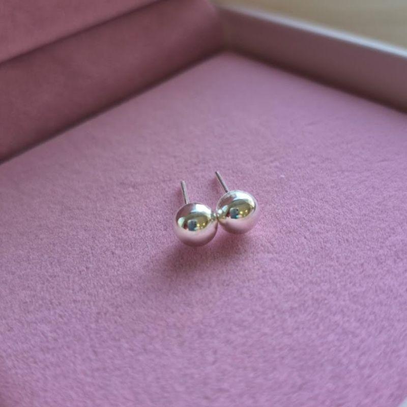 Brinco Bolinha 6mm Prata