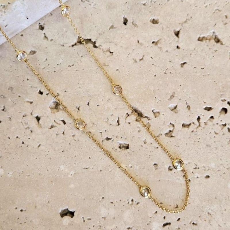 Choker Bolinhas de Zirconia