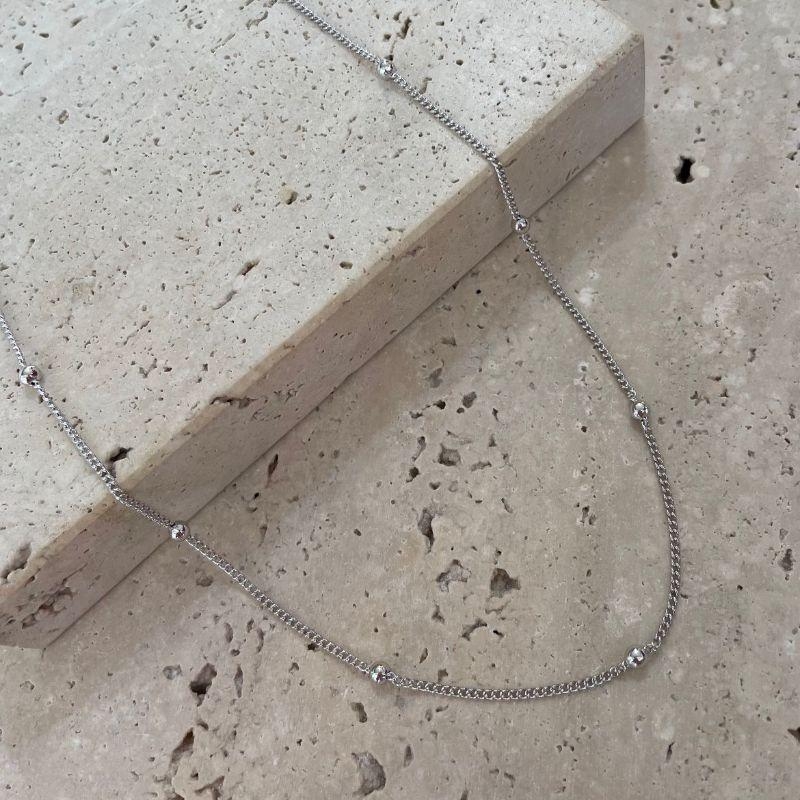 Choker Corrente de Bolinhas