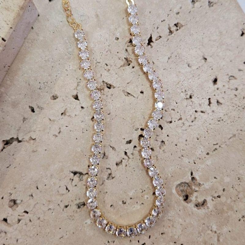 Choker Riviera Cristal 4mm